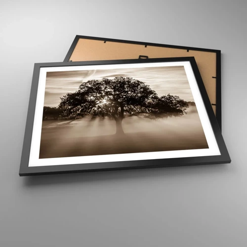 Poster in black frame - Tree of Good Knowledge - 50x40 cm