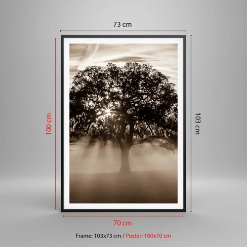 Poster in black frame - Tree of Good Knowledge - 70x100 cm