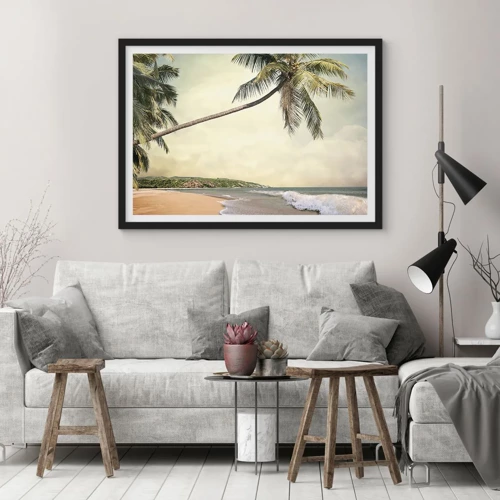 Poster in black frame - Tropical Dream - 100x70 cm