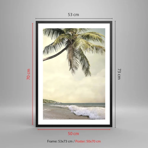 Poster in black frame - Tropical Dream - 50x70 cm