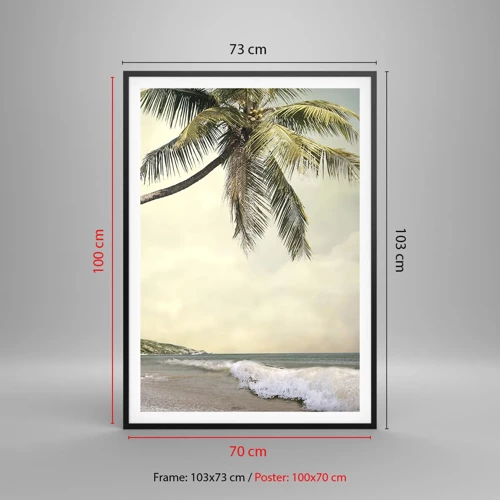 Poster in black frame - Tropical Dream - 70x100 cm