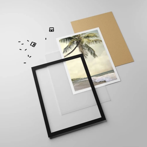 Poster in black frame - Tropical Dream - 70x100 cm