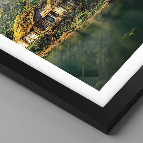 Poster in black frame - Tropical Paradise - 50x70 cm