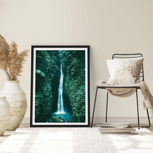 Poster in black frame - Tropical Spring - 50x70 cm