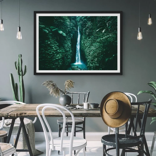 Poster in black frame - Tropical Spring - 70x50 cm