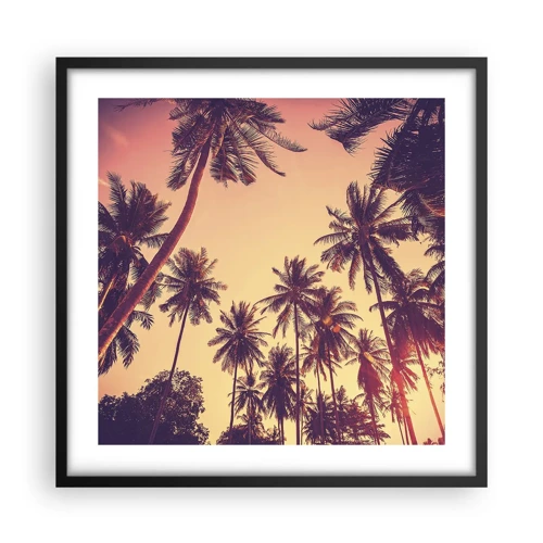 Poster in black frame - Tropical Variation - 50x50 cm