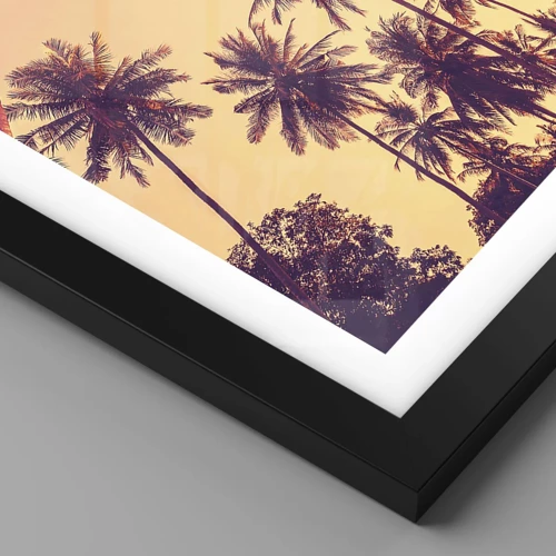 Poster in black frame - Tropical Variation - 50x50 cm