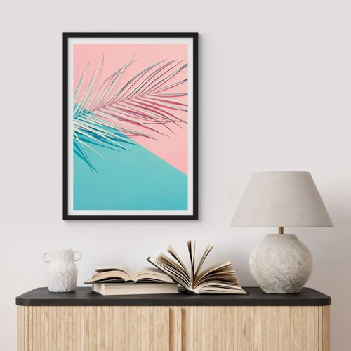 Poster in black frame - Tropical impression - 50x70 cm