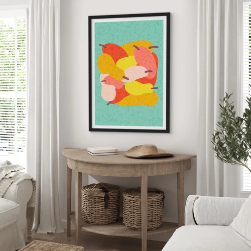 Poster in black frame - Try Summer Sun - 50x70 cm