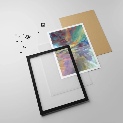 Poster in black frame - Two Skies - 30x40 cm