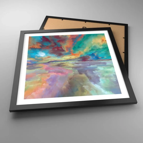 Poster in black frame - Two Skies - 40x40 cm