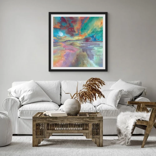 Poster in black frame - Two Skies - 50x50 cm