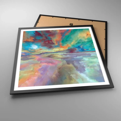 Poster in black frame - Two Skies - 60x60 cm