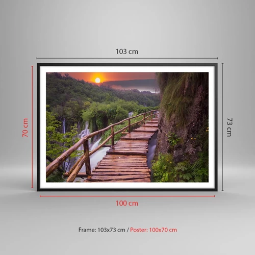 Poster in black frame - Unbelievable Beauty - 100x70 cm