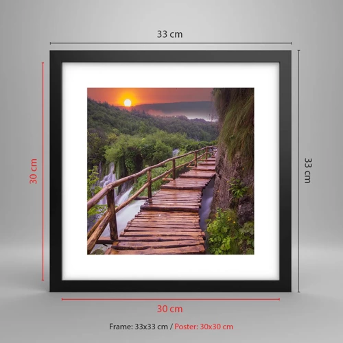 Poster in black frame - Unbelievable Beauty - 30x30 cm