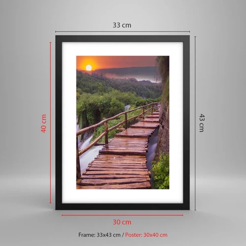 Poster in black frame - Unbelievable Beauty - 30x40 cm