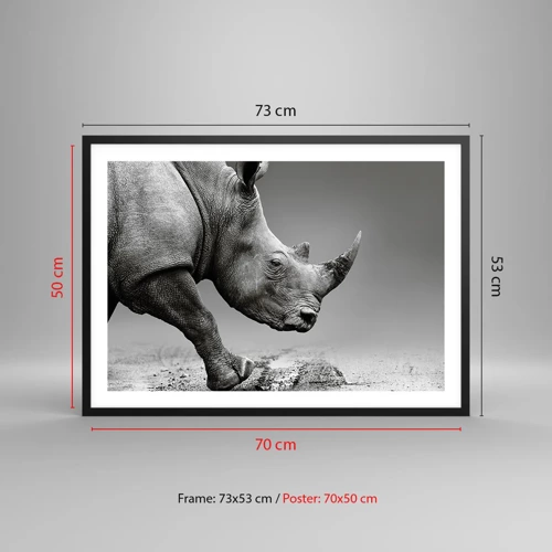 Poster in black frame - Uncontrolled Power - 70x50 cm