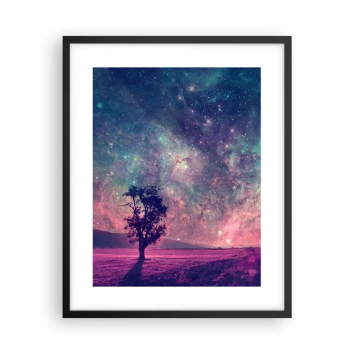 Poster in black frame - Under Magical Sky - 40x50 cm