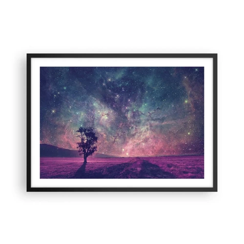 Poster in black frame - Under Magical Sky - 70x50 cm