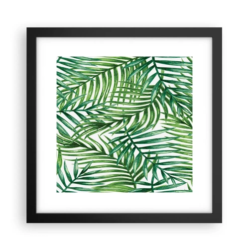 Poster in black frame - Under the Green Canopy - 30x30 cm