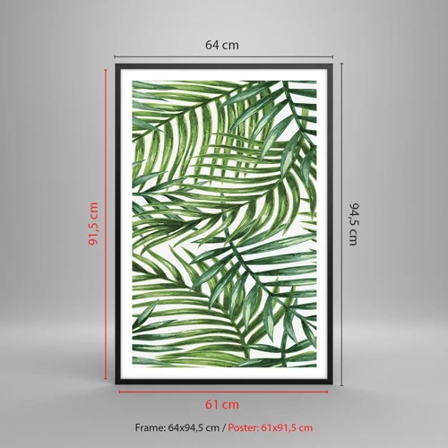 Poster in black frame - Under the Green Canopy - 61x91 cm