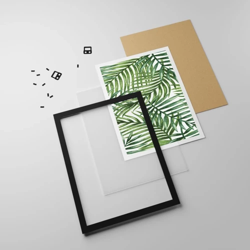 Poster in black frame - Under the Green Canopy - 61x91 cm