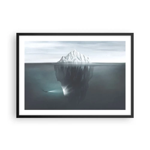 Poster in black frame - Underwater Secret - 70x50 cm