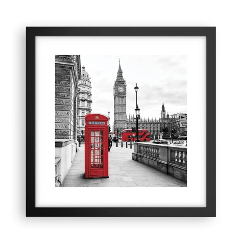 Poster in black frame - Undoubtedly London - 30x30 cm