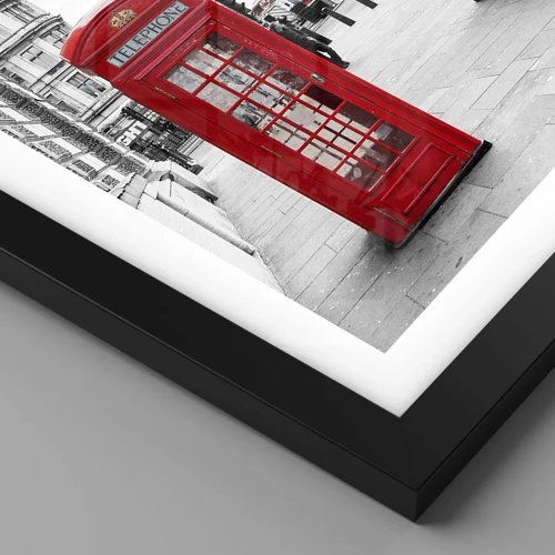 Poster in black frame - Undoubtedly London - 40x50 cm