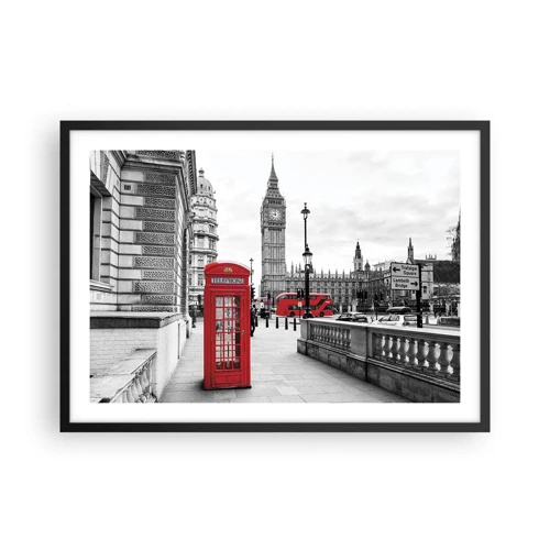 Poster in black frame - Undoubtedly London - 70x50 cm