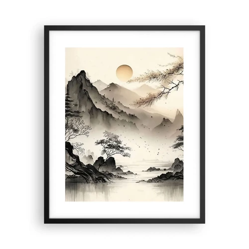 Poster in black frame - Unique Charm of the Orient - 40x50 cm