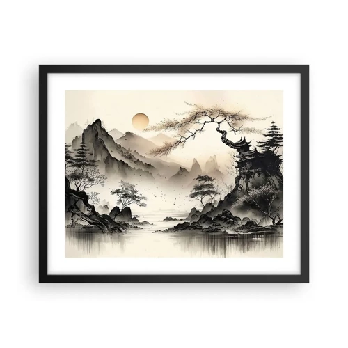 Poster in black frame - Unique Charm of the Orient - 50x40 cm