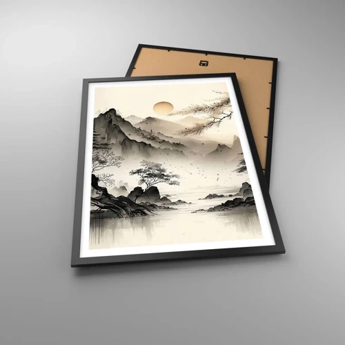 Poster in black frame - Unique Charm of the Orient - 50x70 cm