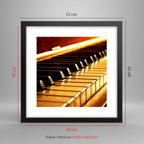 Poster in black frame - Unlimited Possibilities - 30x30 cm