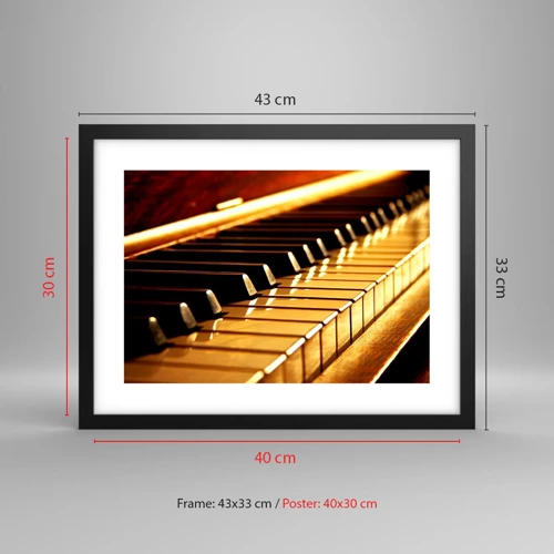 Poster in black frame - Unlimited Possibilities - 40x30 cm