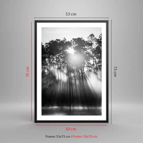 Poster in black frame - Unstoppable Sun - 50x70 cm