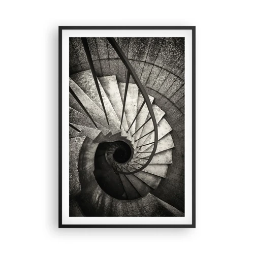 Poster in black frame - Up the Stairs and Down the Stairs - 61x91 cm