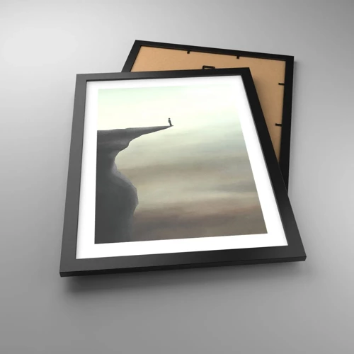 Poster in black frame - Upwards, Naturally! - 30x40 cm