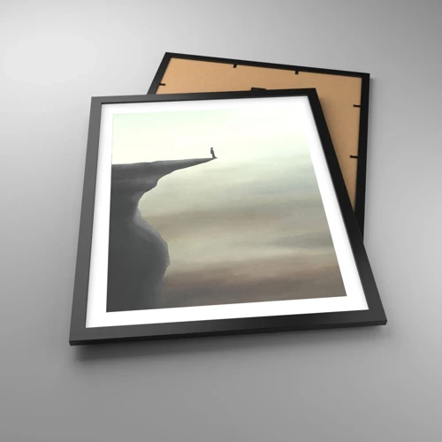 Poster in black frame - Upwards, Naturally! - 40x50 cm