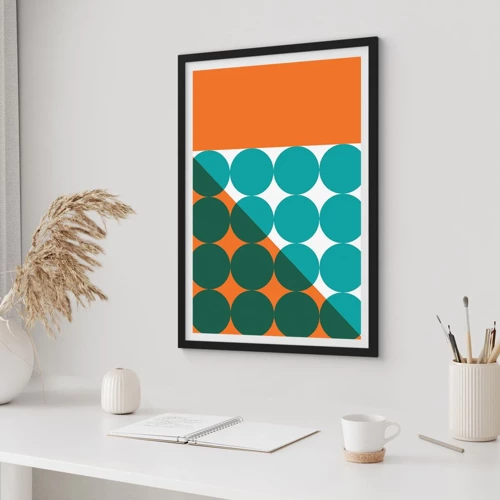 Poster in black frame - Upwards and Diagonally - 50x70 cm