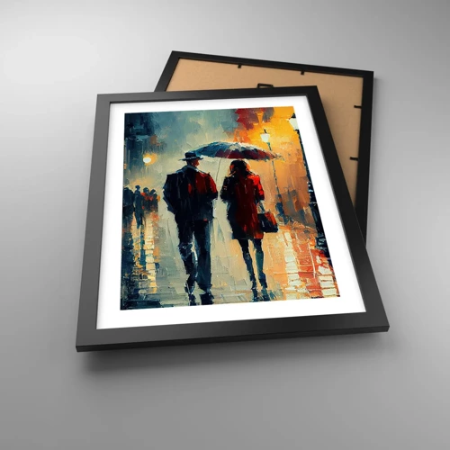 Poster in black frame - Urban Love Story - 30x40 cm