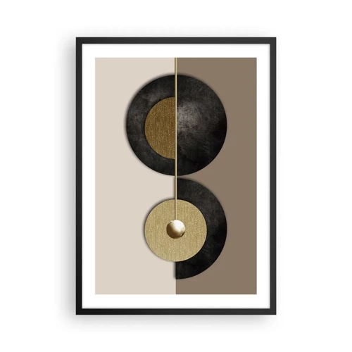 Poster in black frame - Variations on Wheel - 50x70 cm