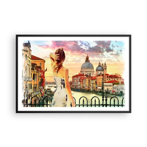 Poster in black frame - Venice Adventure - 91x61 cm