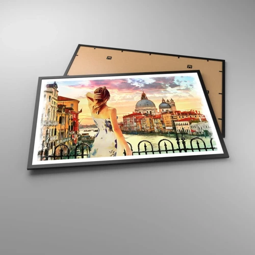 Poster in black frame - Venice Adventure - 91x61 cm