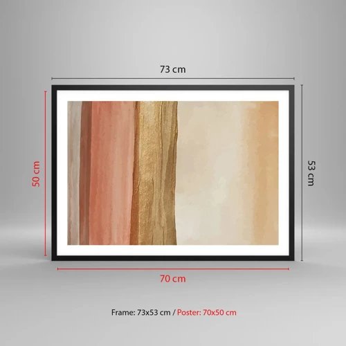 Poster in black frame - Vertical Composition - 70x50 cm