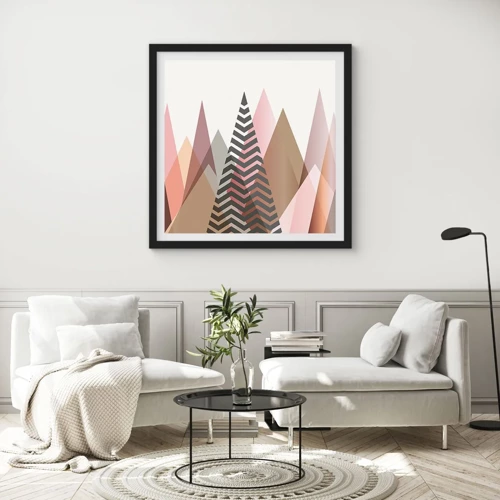 Poster in black frame - View of the Piramide - 30x30 cm