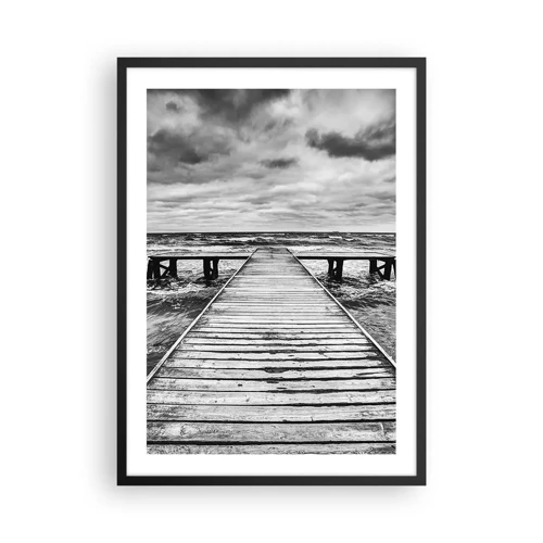 Poster in black frame - Waiting for the Wind to Blow away - 50x70 cm