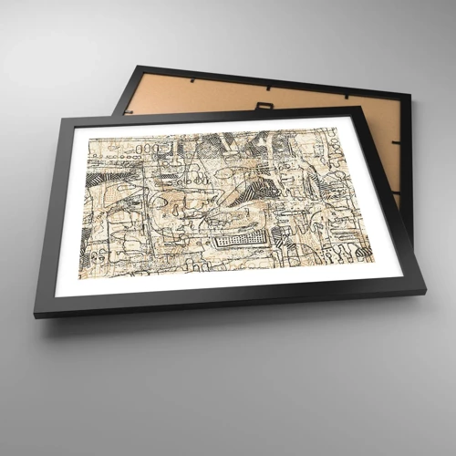 Poster in black frame - Waiting to Be Decoded - 40x30 cm