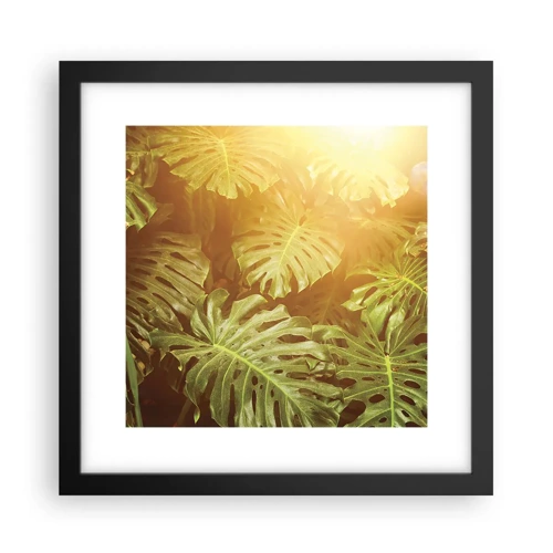 Poster in black frame - Walking into the Green - 30x30 cm