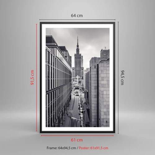 Poster in black frame - Warsaw Valley - 61x91 cm